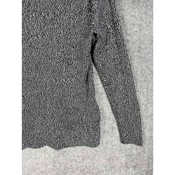 Calvin Klein Knit Cowl Neck Long Sleeve Pullover Sweater Women Small Black White - Picture 12 of 15